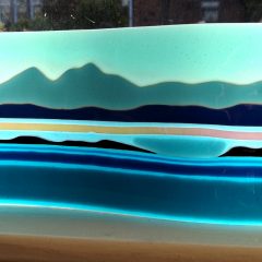 Jura Seascape - Fused Glass Graham Muir | Paisley Scotland