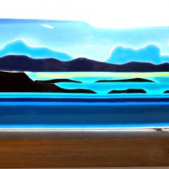 Assynt landscape - Fused Glass Graham Muir | Paisley Scotland